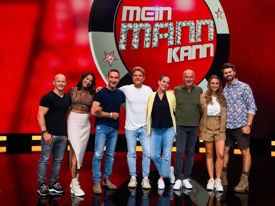 Die Teilnehmer und Teilnehmerinnen der Sat.1-Show „Mein Mann kann“.