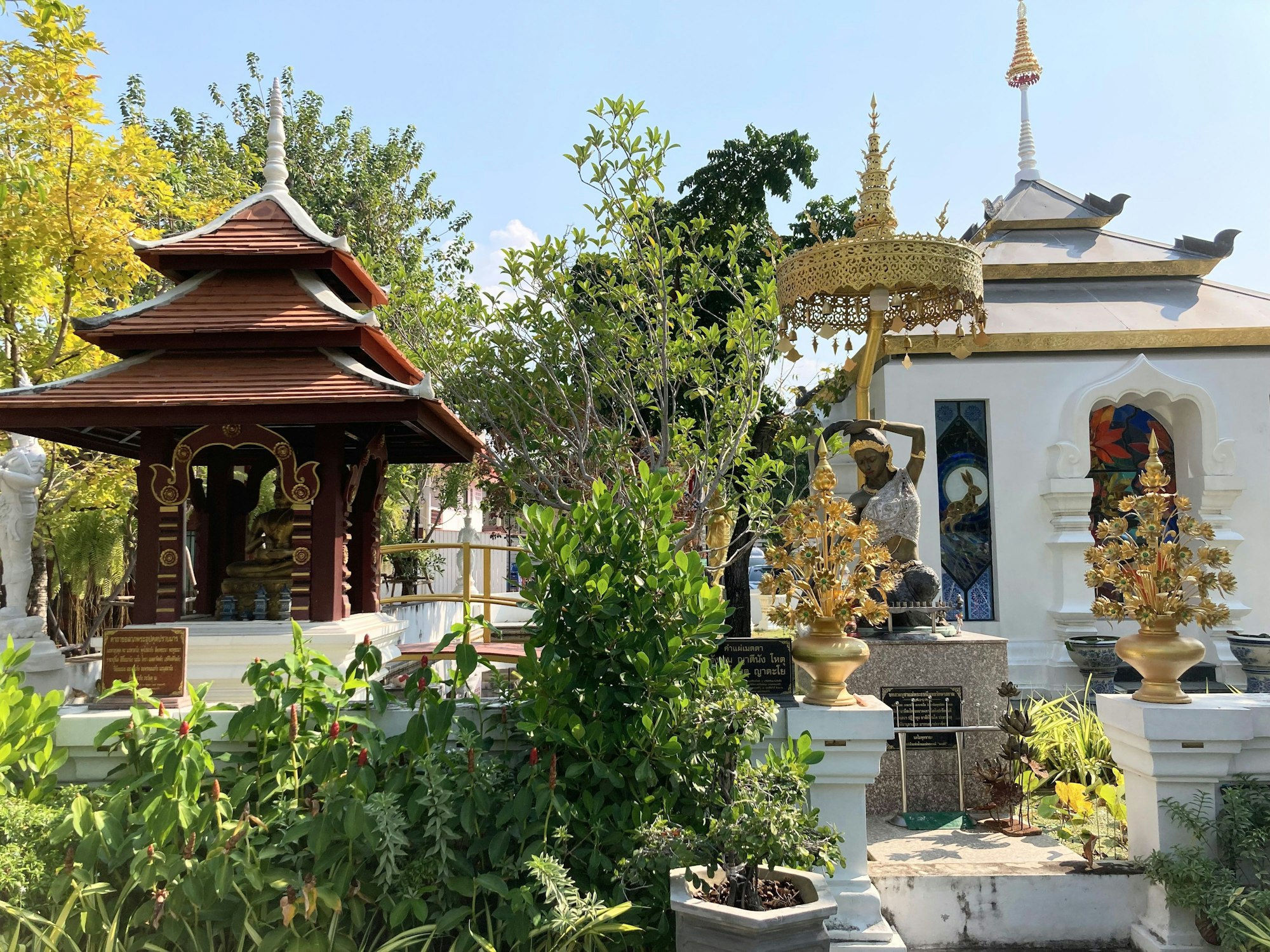 Ein Tempel in Thailand.