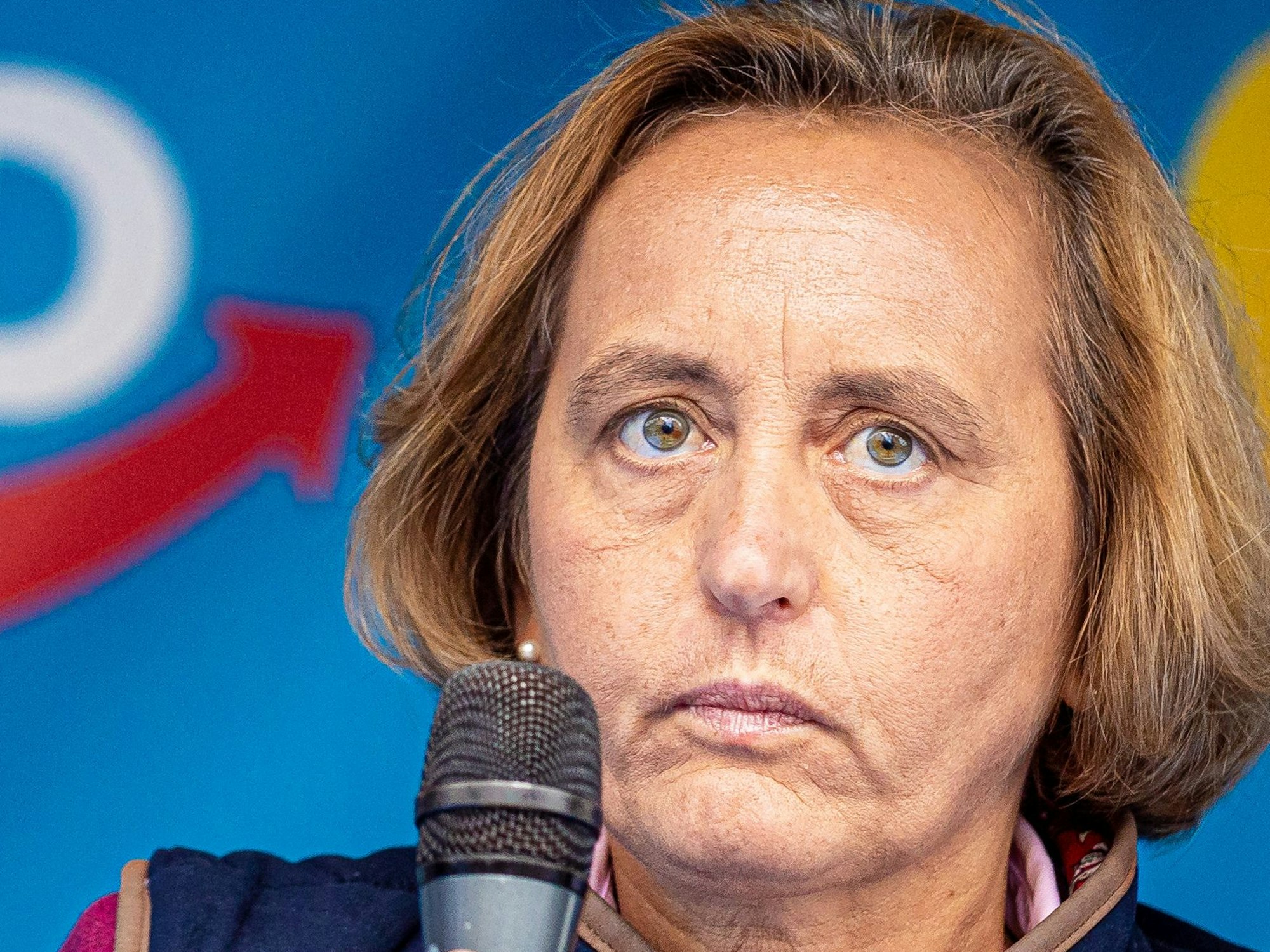 Beatrix von Storch, stellvertretende Fraktionsvorsitzende der AfD-Bundestagsfraktion, hier während einer Wahlkampfveranstaltung der AfD Niedersachsen am 23. September 2021.