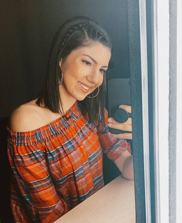 Amira Tröger auf einem Instagram-Selfie