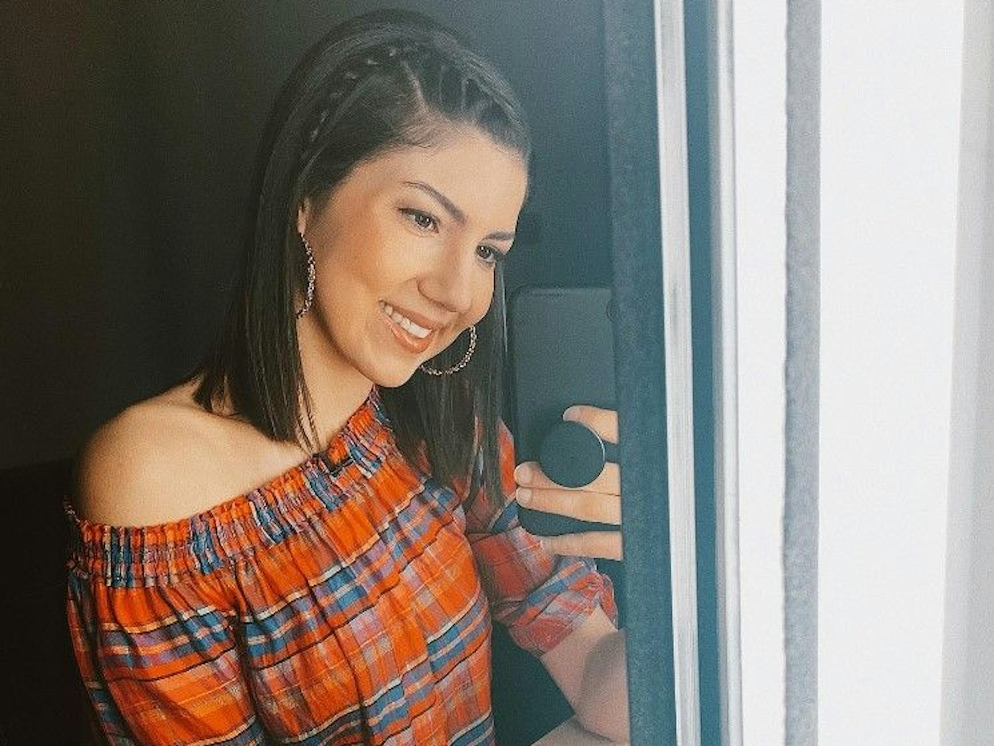 Amira Tröger auf einem Instagram-Selfie.