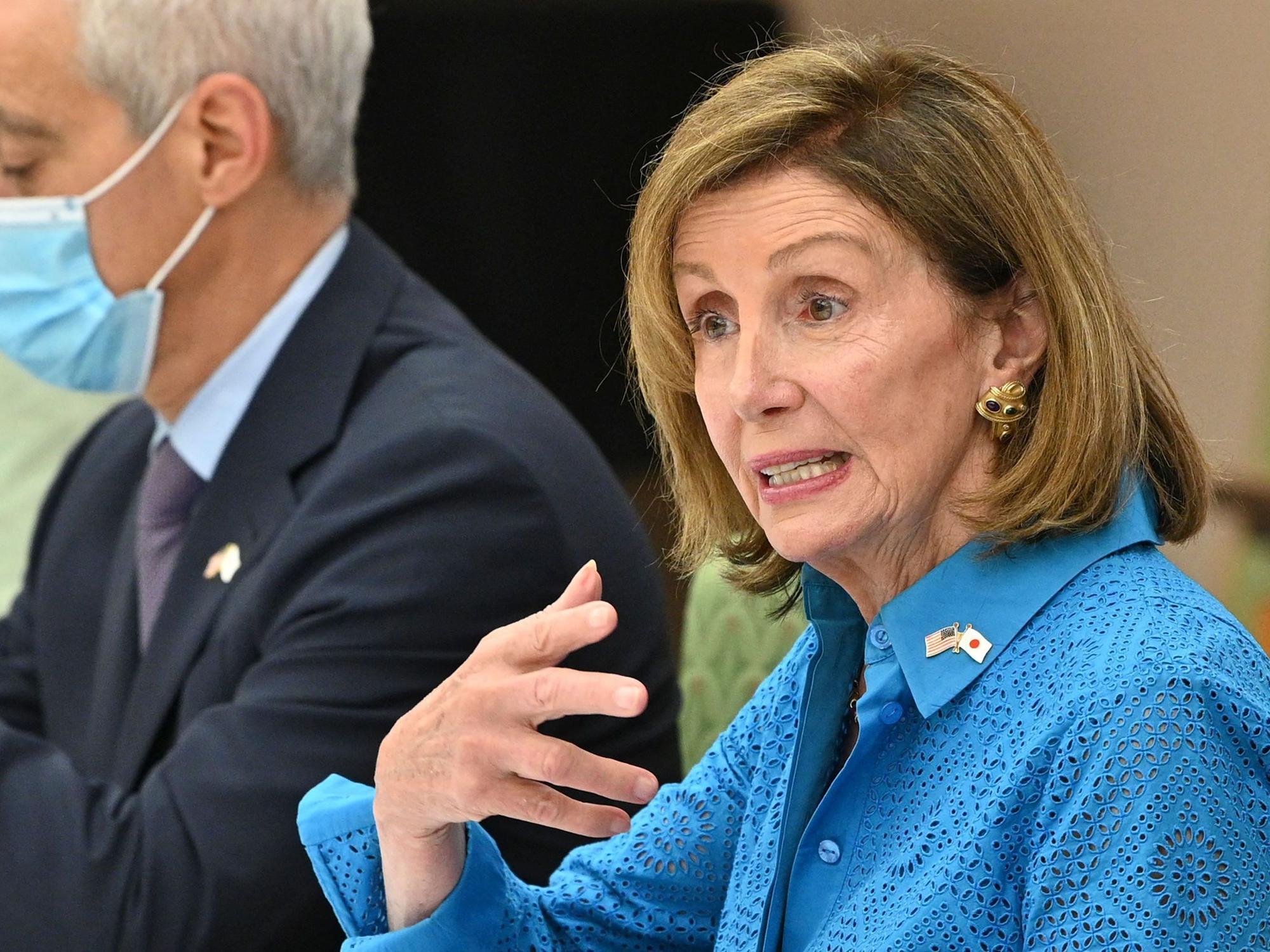 Nancy Pelosi, hier eine Aufnahme der US-Politikerin vom 5. August 2022 in Tokio.