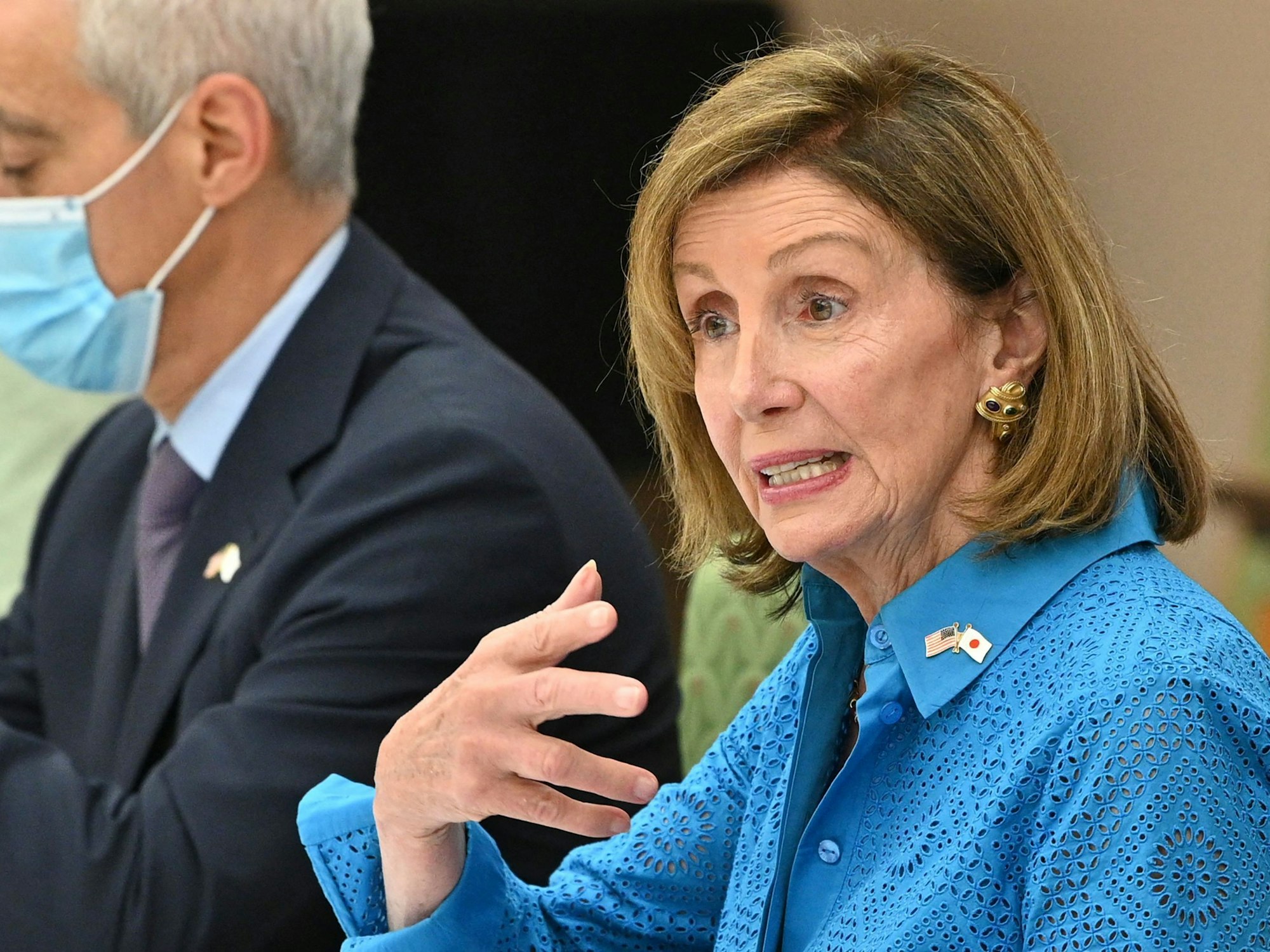 Nancy Pelosi, hier eine Aufnahme der US-Politikerin vom 5. August 2022 in Tokio.