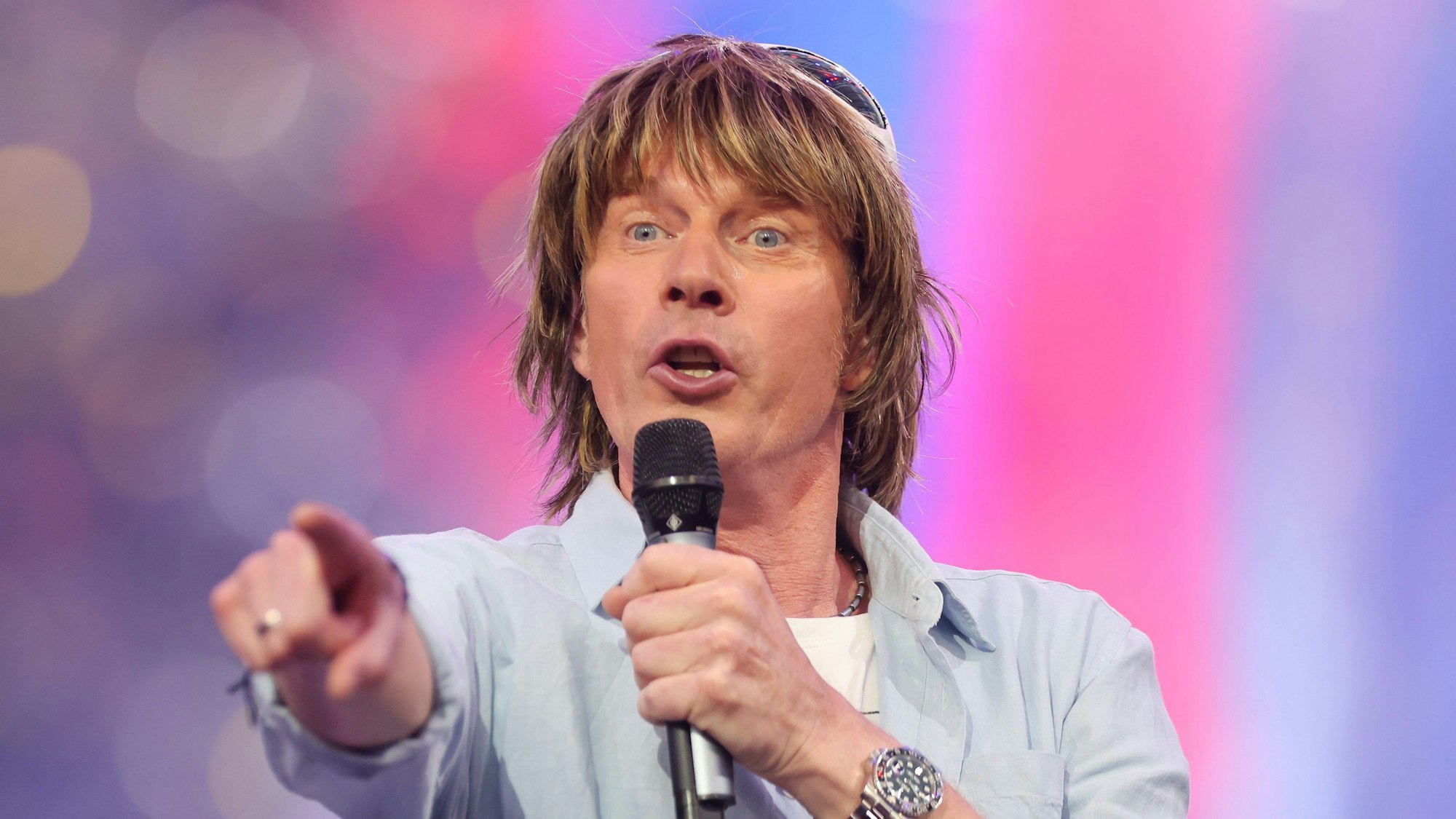 Schlagersänger Mickie Krause auf der Bühne