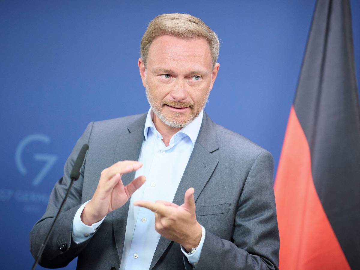 Bundesfinanzminister Christian Lindner am 27. Juli 2022 auf einer Pressekonferenz in Berlin