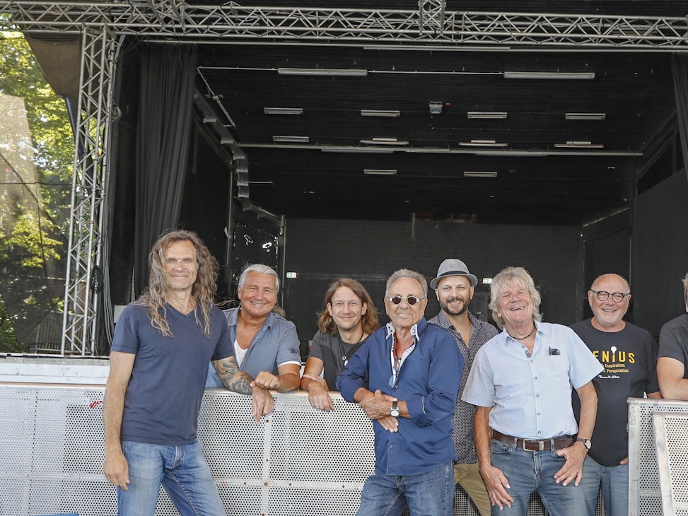 Die Band Bläck Fööss paar Tage kurz vor ihrem großen Auftritt im Tanzbrunnen in Köln.