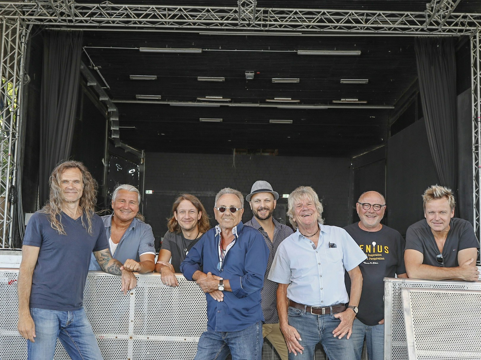 Die Band Bläck Fööss paar Tage kurz vor ihrem großen Auftritt im Tanzbrunnen in Köln.
