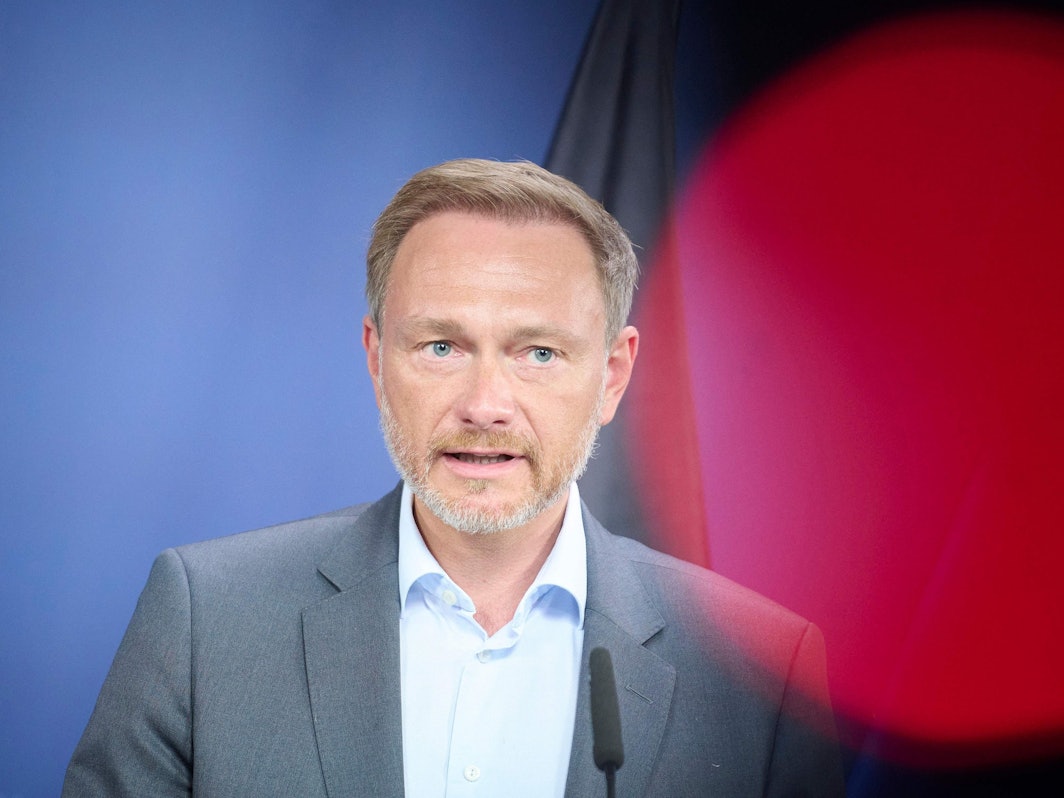 Christian Lindner hat am Dienstag über sein Entlastungspaket gesprochen. Unser Foto zeigt den Minister am 27. Juli bei einer Pressekonferenz.