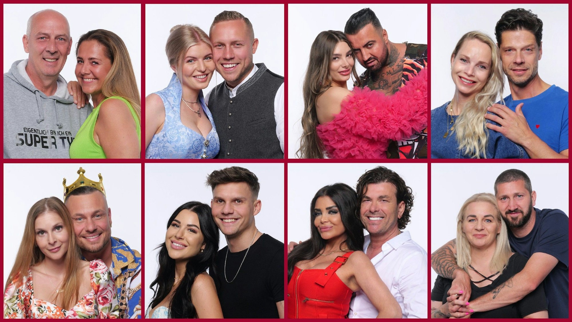 V.l.o.: Mario Basler und Doris Büld, Patrick Romer und Antonia Hemmer, Cosimo Citiolo und Nathalie Gaus, Stephen Dürr und seine Frau Katharina. V.l.u.: Eric Sindermann und Katharina Hambuechen, Marcel Dähne und Lisa Weinberger, Kader Loth und Ismet Atli, Sascha Mölders und seine Frau Ivonne.