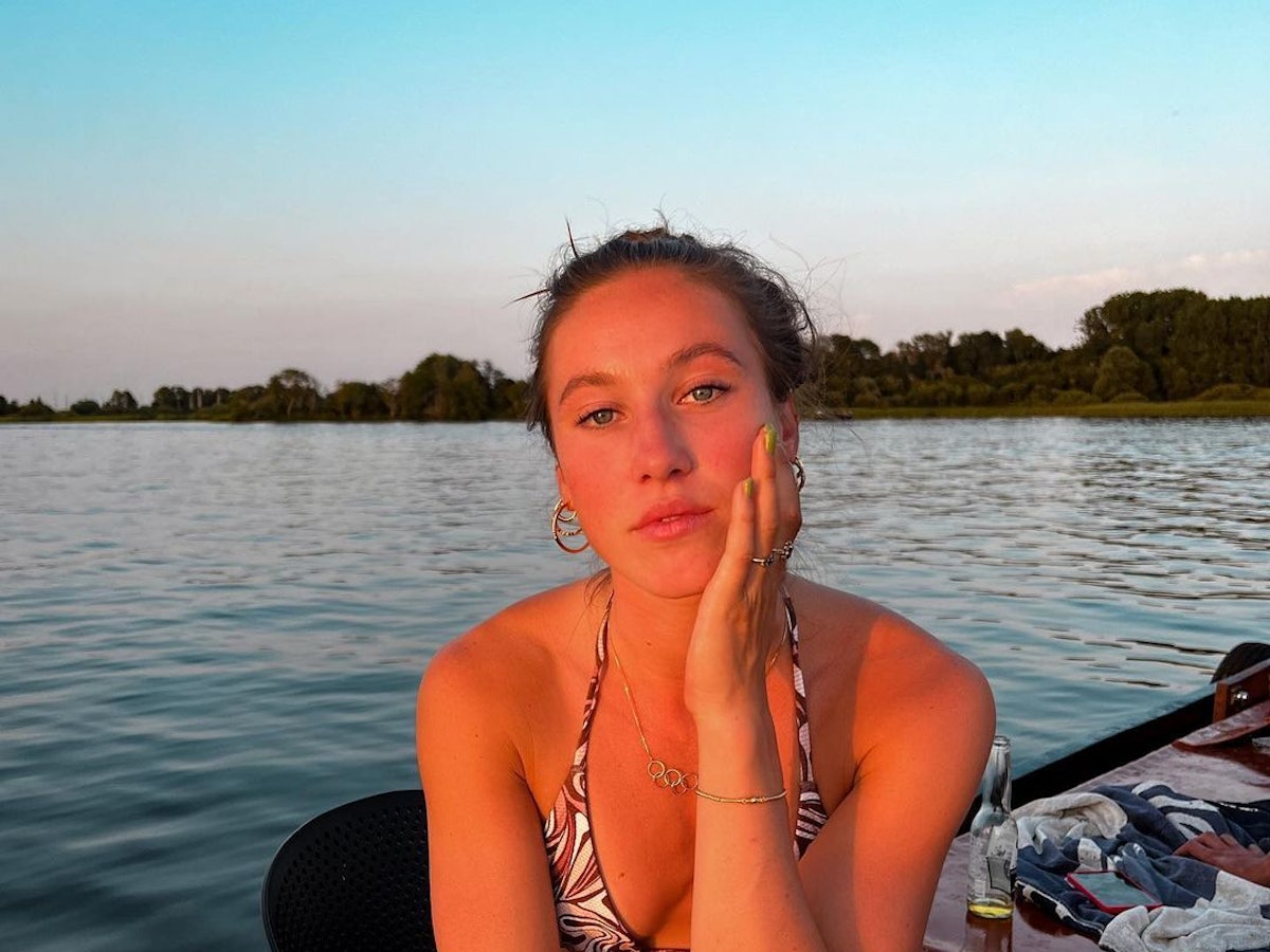 Die niederländische Eisschnellläuferin Suzanne Schulting auf einem Urlaubsschnappschuss bei Instagram, gepostet am 24. Juli 2022.