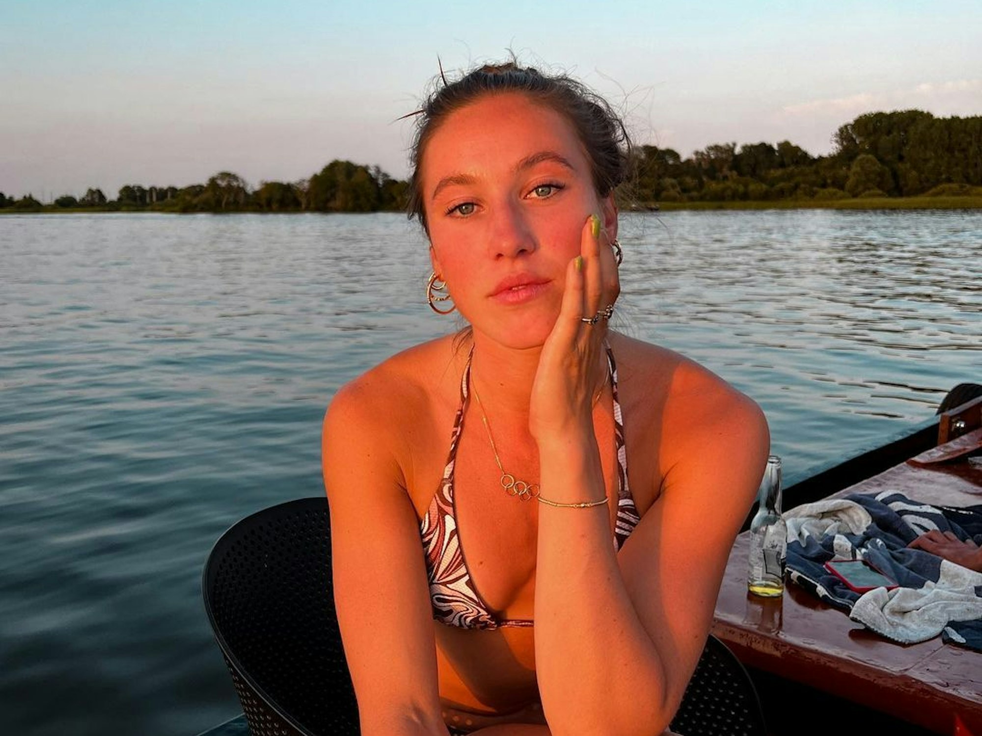 Die niederländische Eisschnellläuferin Suzanne Schulting auf einem Urlaubsschnappschuss bei Instagram, gepostet am 24. Juli 2022.