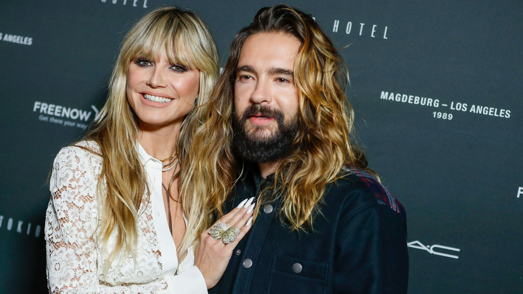 Heidi Klum und Tom Kaulitz kommen zum Tokio Hotel-Event in Berlin. Am Freitag veröffentlicht Tokio Hotel die neue Single "Here comes The Night" und gleichzeitig wird das zusammen mit einer Award Verleihung groß in Berlin gefeiert. +++ dpa-Bildfunk +++