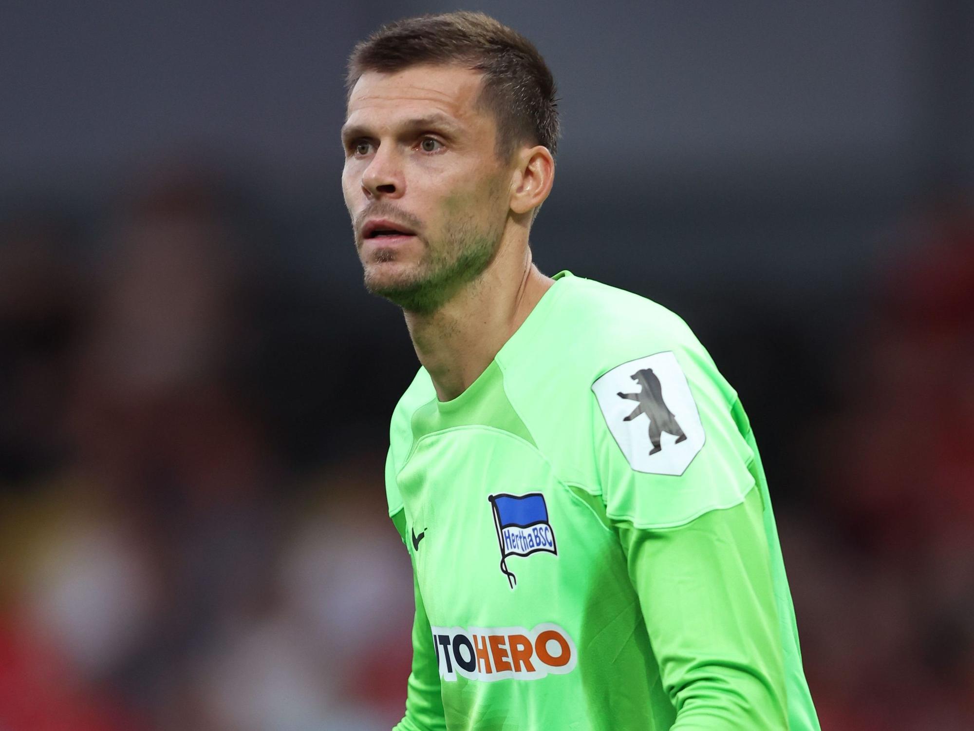 Keeper Rune Jarstein in einem Testspiel für Hertha BSC.