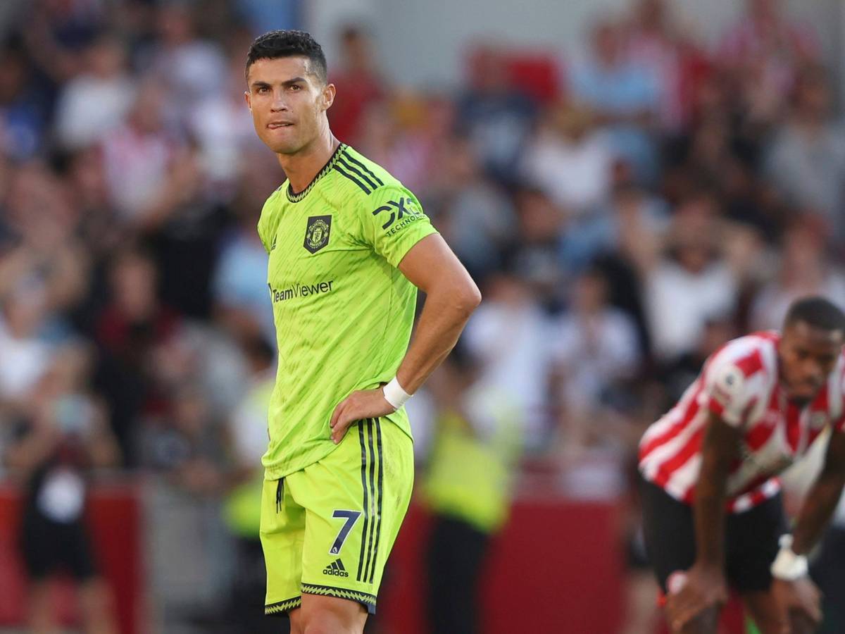 Cristiano Ronaldo nach der Pleite in Brentford.