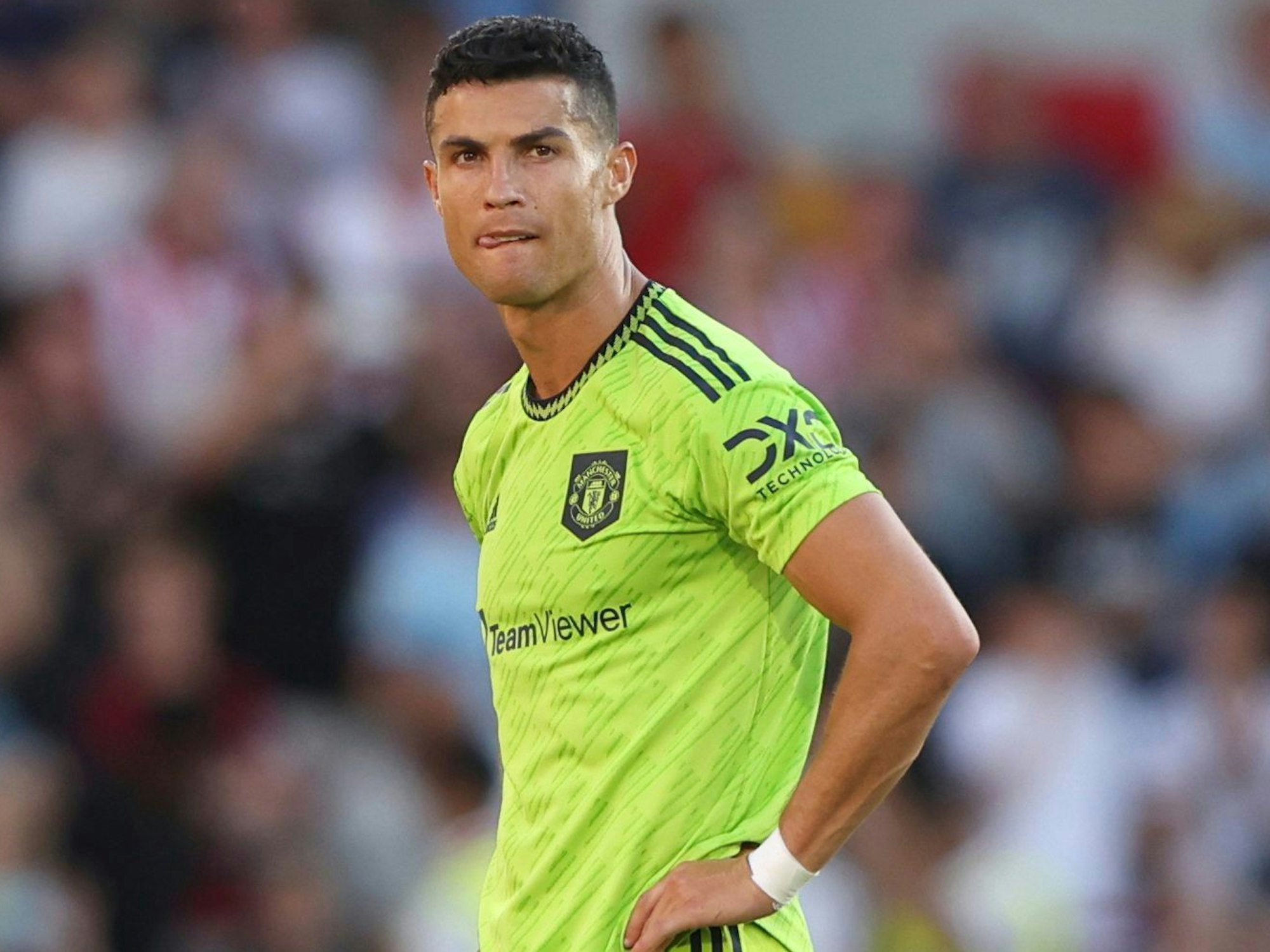 Cristiano Ronaldo nach der Pleite in Brentford.