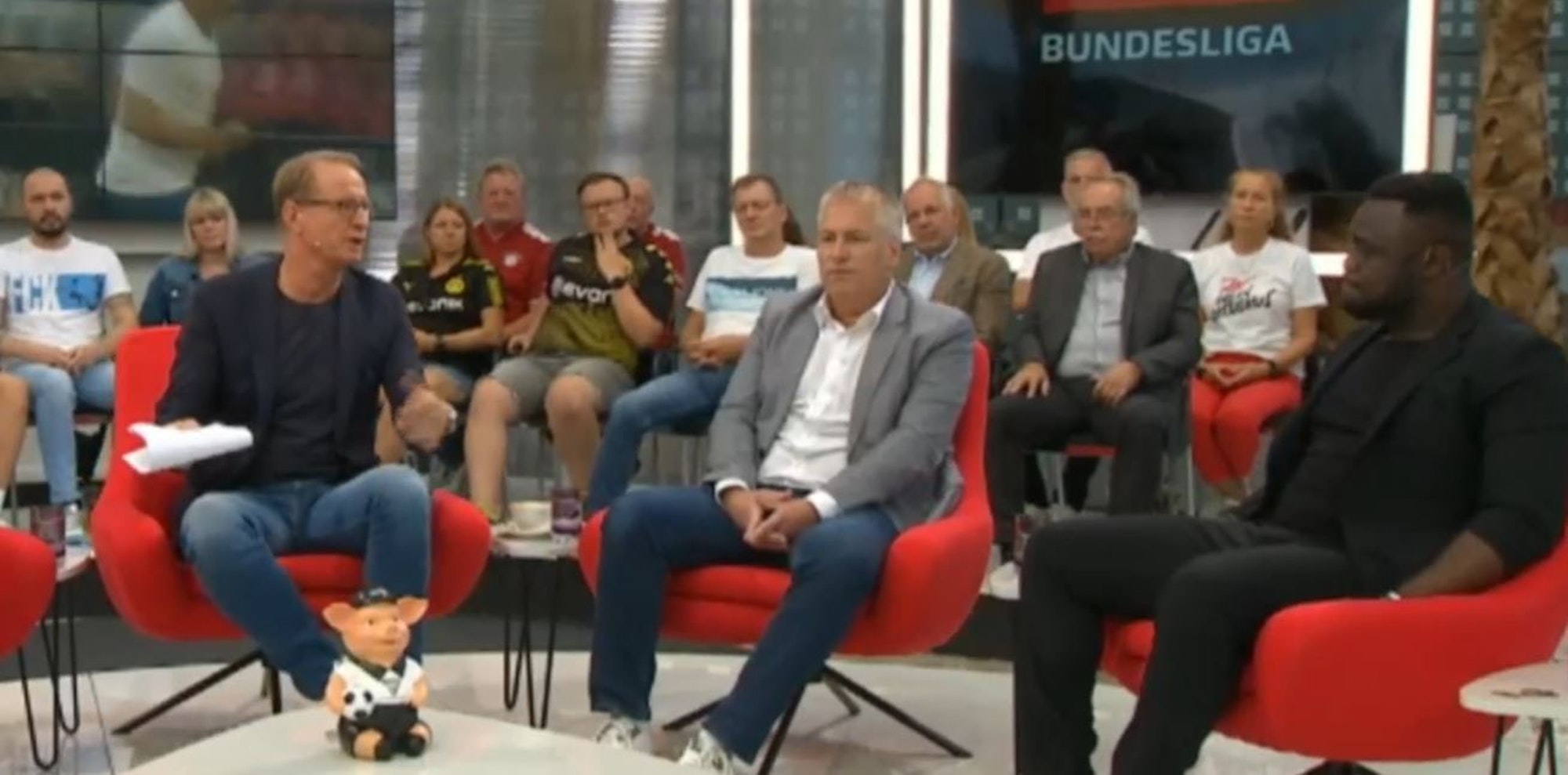 Sport1-Doppelpass mit Florian König, Marcel Schwamborn und Gerald Asamoah.