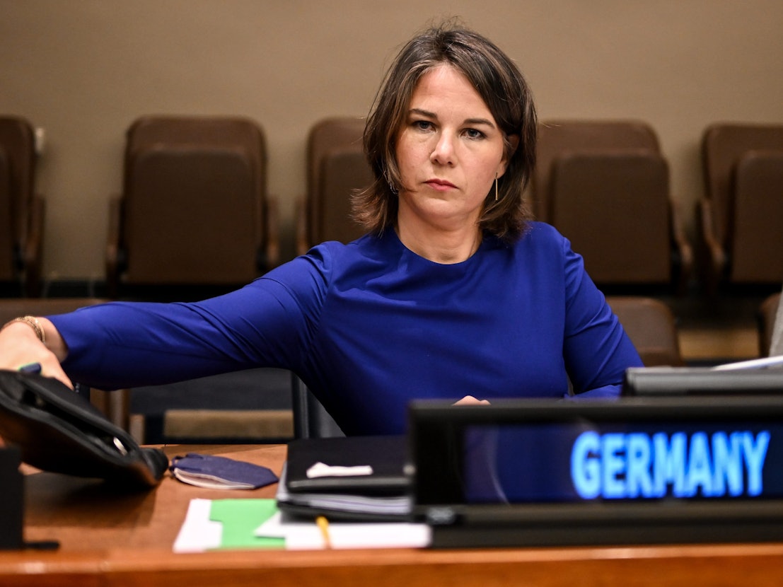 Bundesaußenministerin Annalena Baerbock, hier bei einem Treffen der Stockholm-Initiative am 2. August 2022 in New York, setzt sich für die Menschen in Afghanistan ein.