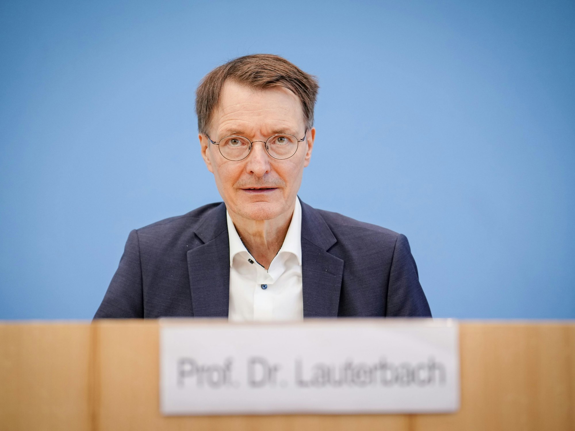In der CDU regt sich Unmut über den Coron-Plan des Gesundheitsministers. Unser Foto zeigt Karl Lauterbach am 12.8.2022 bei einer Pressekonferenz.