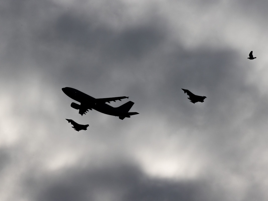 Die in Nörvenich vom Luftwaffenstützpunkt Büchel stationierten Bundeswehrflugzeuge vom Typ Tornado sorgen derzeit in der Region für Fluglärm. Das Foto zeigt Kampfjets des Luftwaffengeschwaders in Nörvenich.