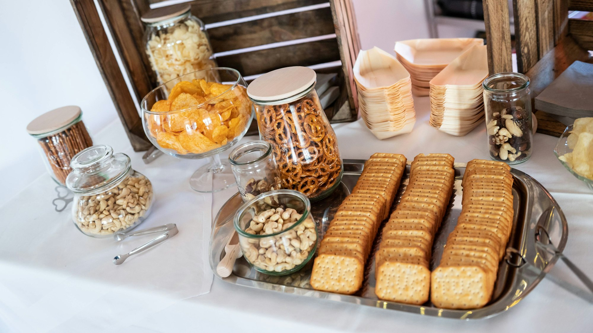 Eine Salty Bar ist auf dieser undatierten Aufnahme bei einer Hochzeitsfeier in Rottweil aufgebaut.