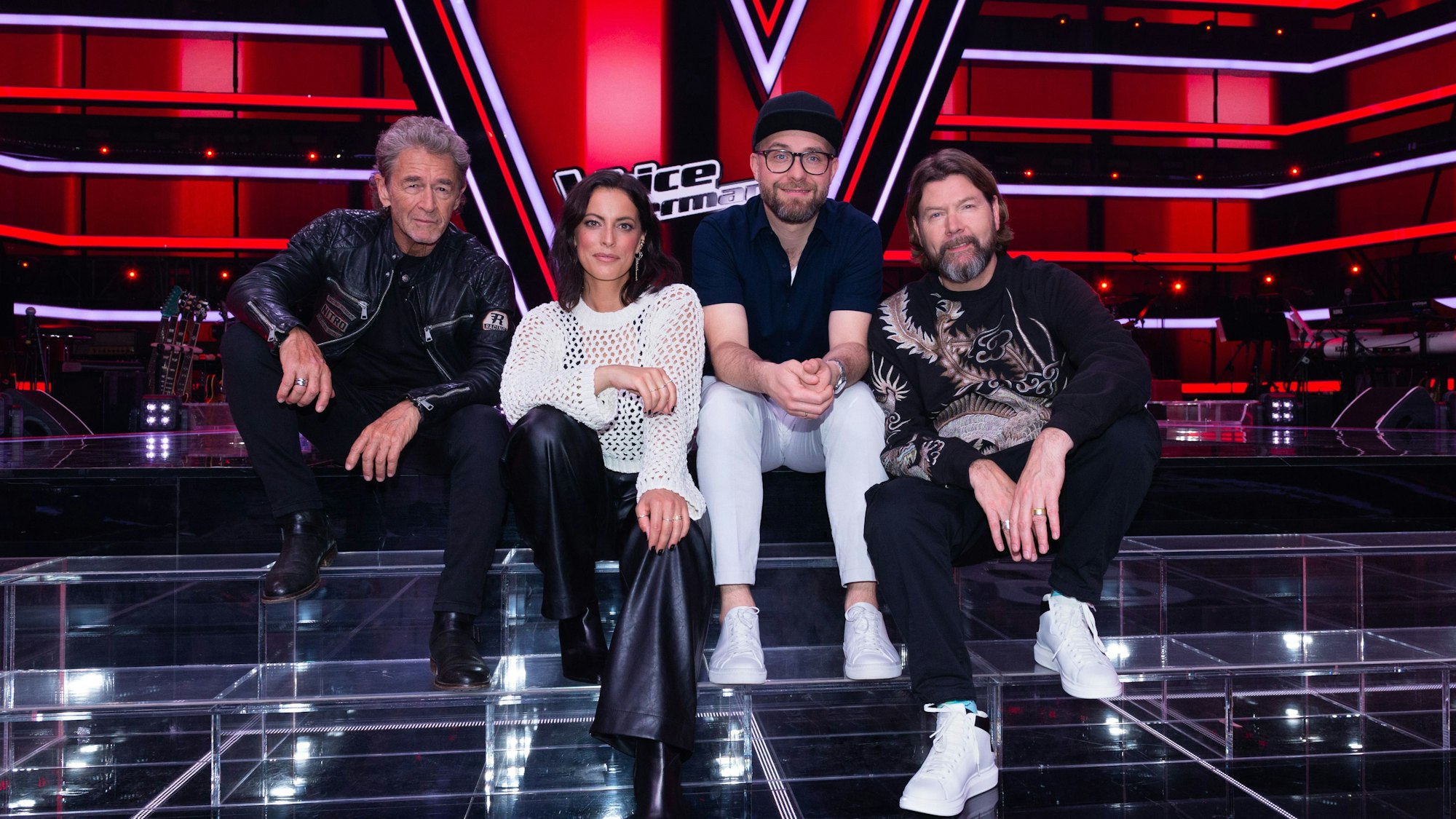 (v.l.n.r.) Peter Maffay; Stefanie Kloß; Mark Forster; Rea Garvey