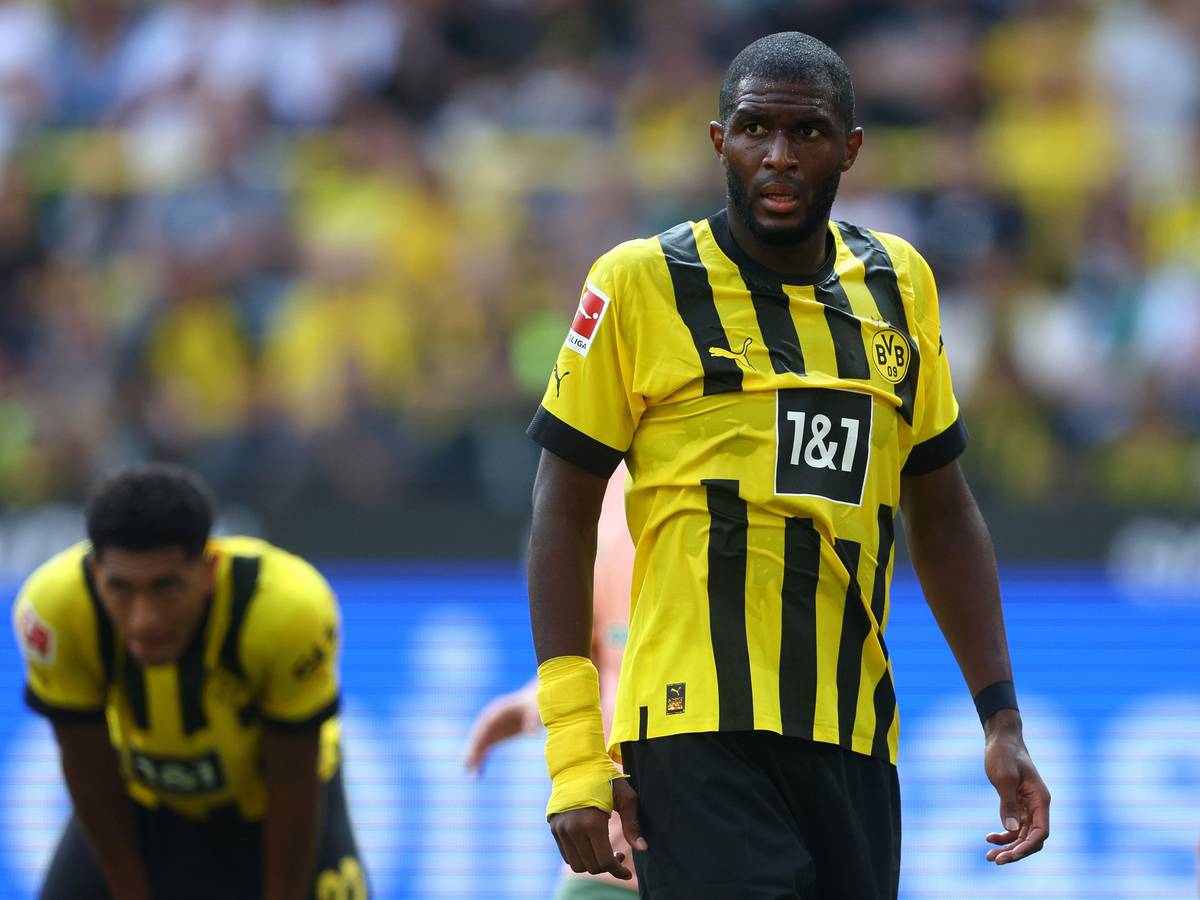 Anthony Modeste beim Spiel von Borussia Dortmund gegen Werder Bremen.