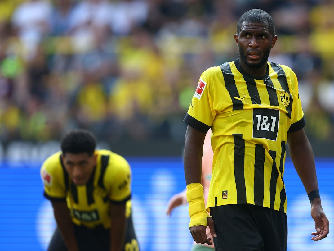 Anthony Modeste beim Spiel von Borussia Dortmund gegen Werder Bremen.