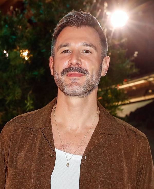 Moderator Jochen Schropp, hier im Kraftwerkt Berlin zur Show des Designers Perbandt auf der Berliner Modewoche am 15.03.2022, veröffentlicht ein Instagram-Video mit einem Stripper.