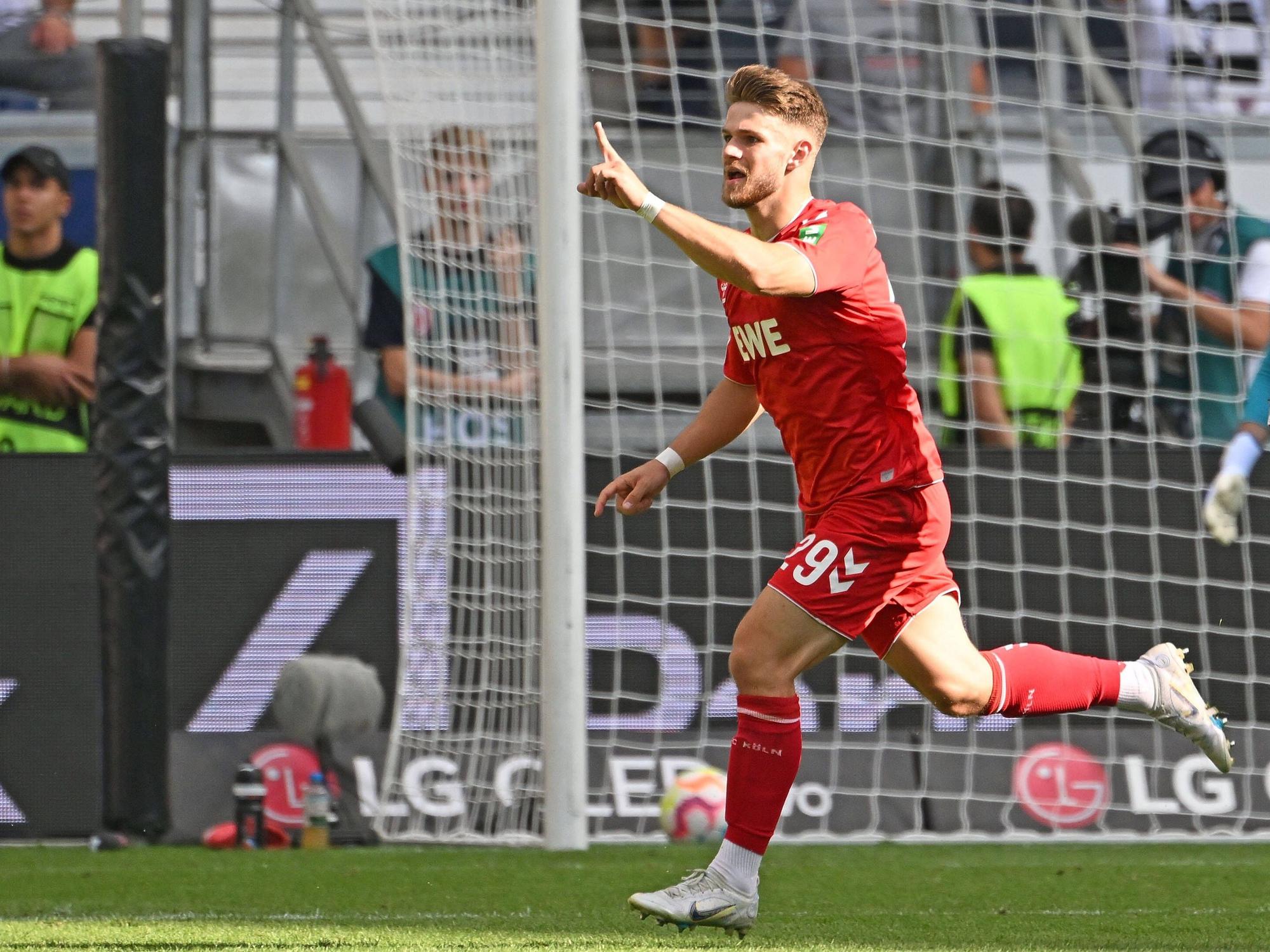 Jan Thielmann bejubelt seinen Treffer zum 1:1-Ausgleich (21. August 2022).