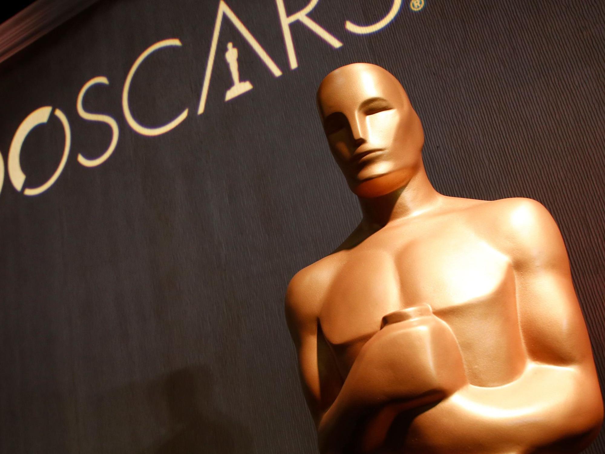 05.02.2018, USA, Beverly Hills: Eine Oscar-Statue steht im Ballsaal anlässlich eines Mittagessens mit Nominierten der 90. Verleihung der Academy Awards. Foto: Danny Moloshok/Invision/dpa +++ dpa-Bildfunk +++