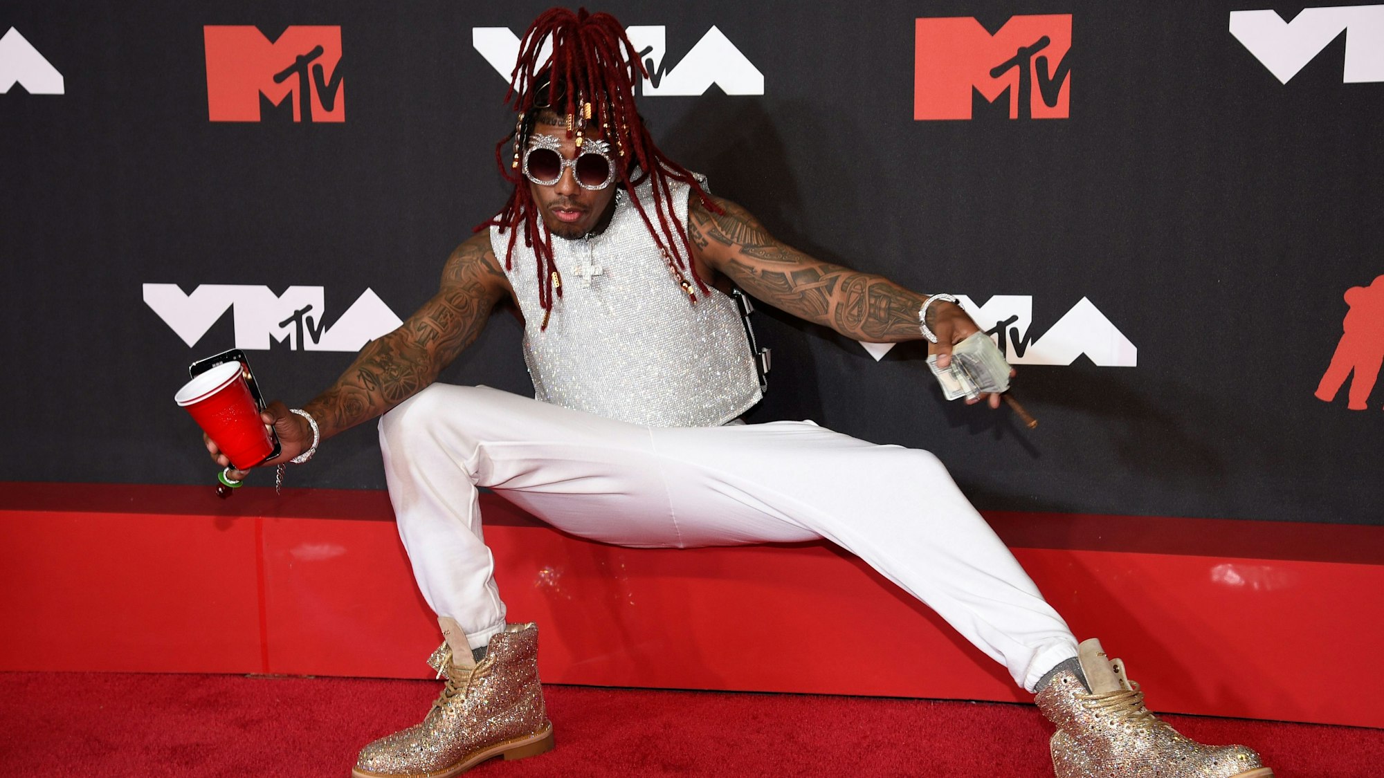 US-Schauspieler und Rapper Nick Cannon lebt polygam. Jetzt macht er erneut Baby-News öffentlich. (MTV Video Music Awards 2021).