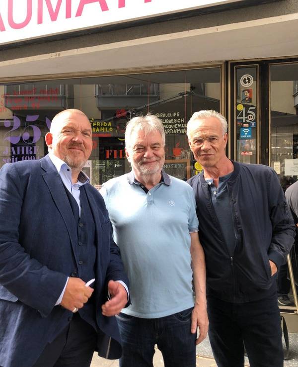Detektiv Lothar Wenzel (Mitte) mit den „Tatort“-Kommissaren Max Ballauf (Behrendt, r.) und Freddy Schenk (Bär).