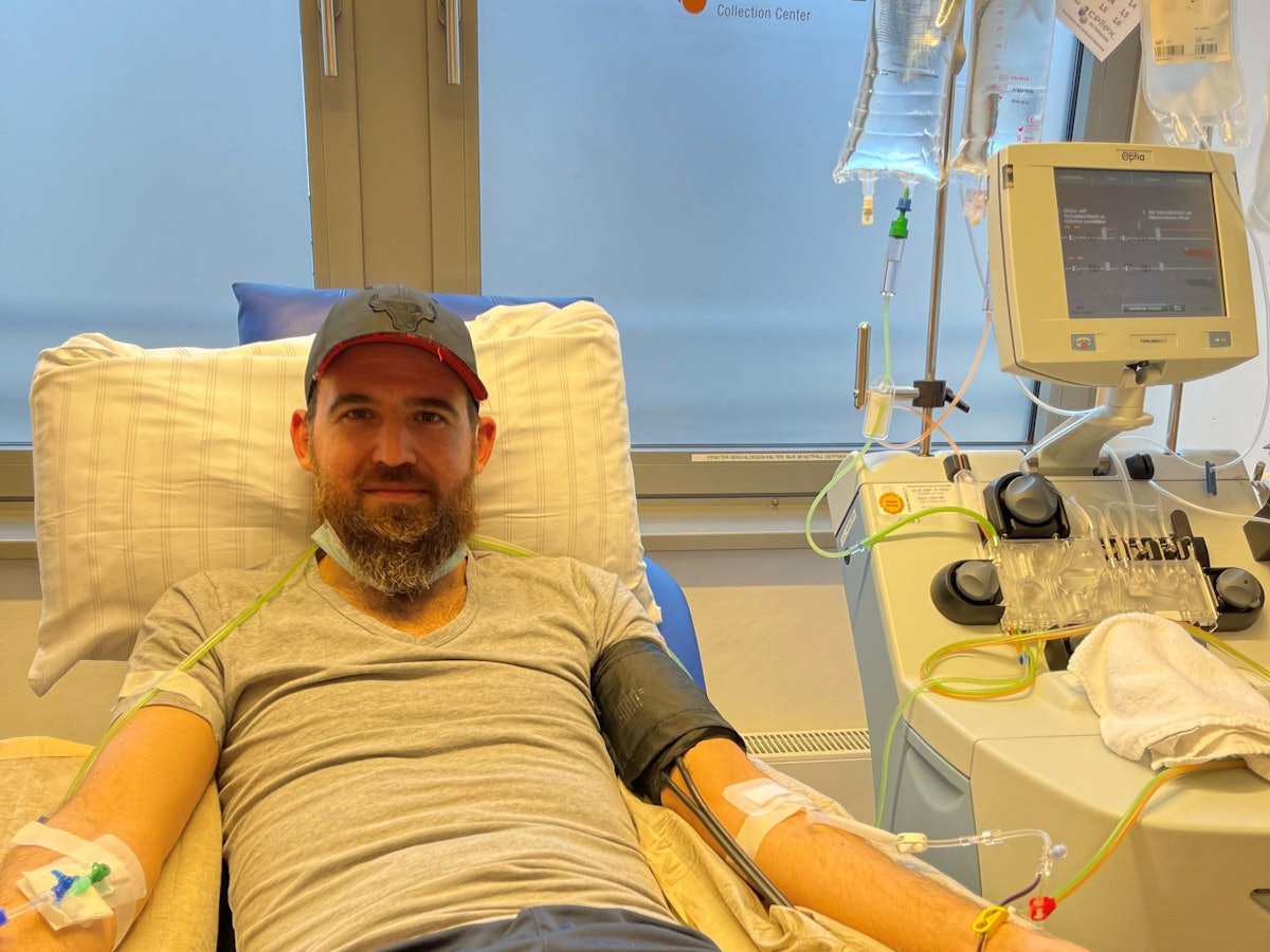 Durdu Varol liegt nach seiner Stammzellenspende in der Uniklinik Köln.