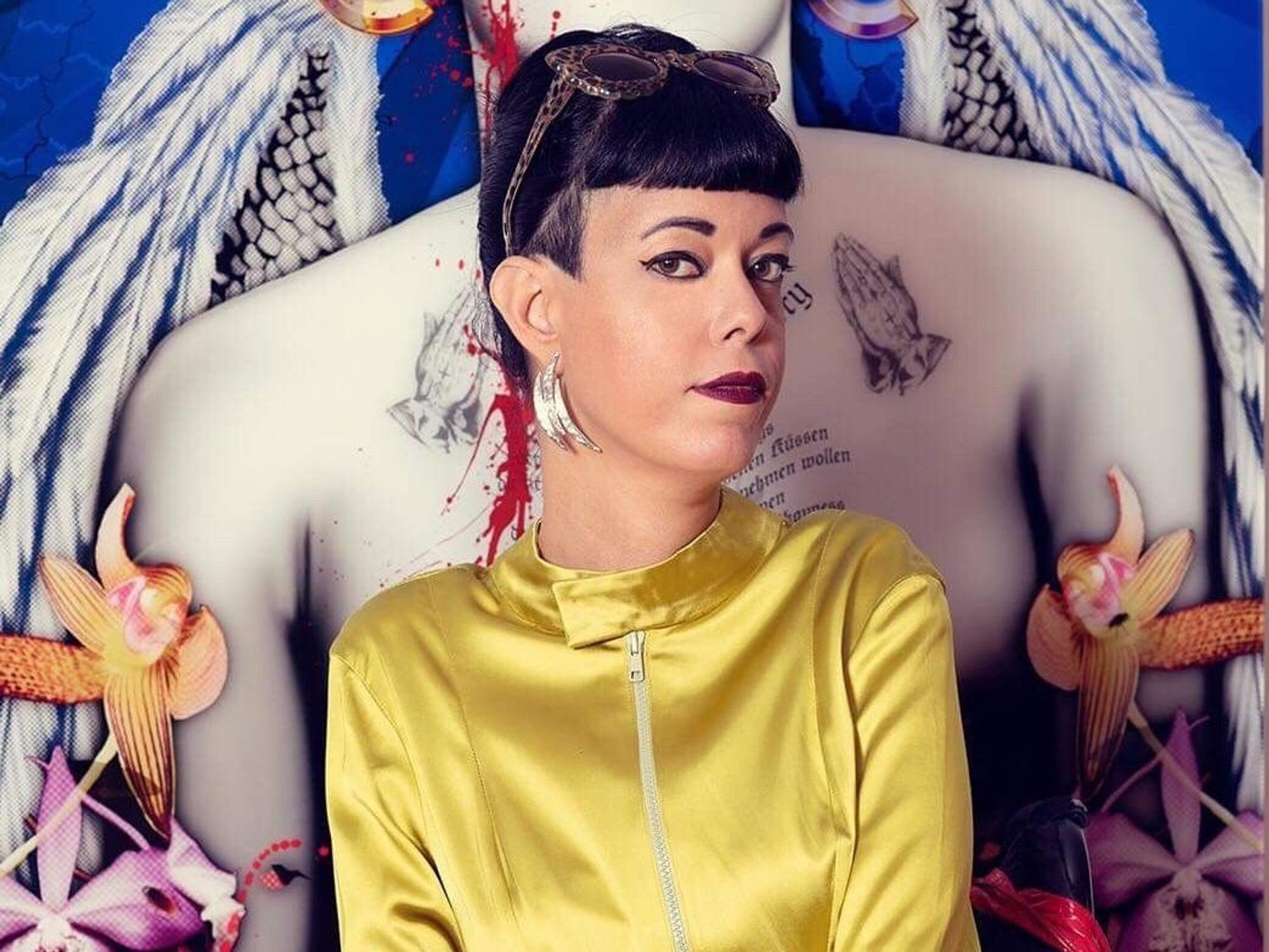 Die Künstlerin Flaca Goudet im Portrait.
