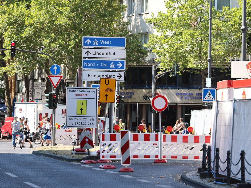 Das City Festival der Gamescom wird am 25. August 2022 aufgebaut, es kommt zu Sperrungen im Bereich Hohenzollernring zwischen Rudolfplatz und Friesenplatz.