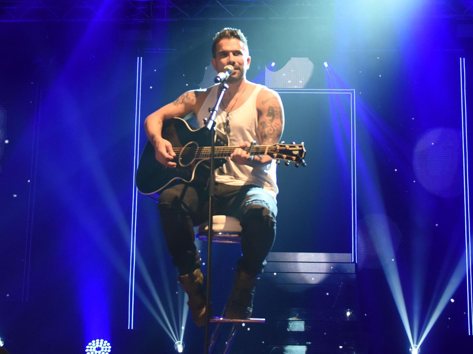 Marc Terenzi, Sänger und RTL-Dschungelkönig 2017, gibt am 26.02.2017 in Rust (Baden-Württemberg) ein Konzert.