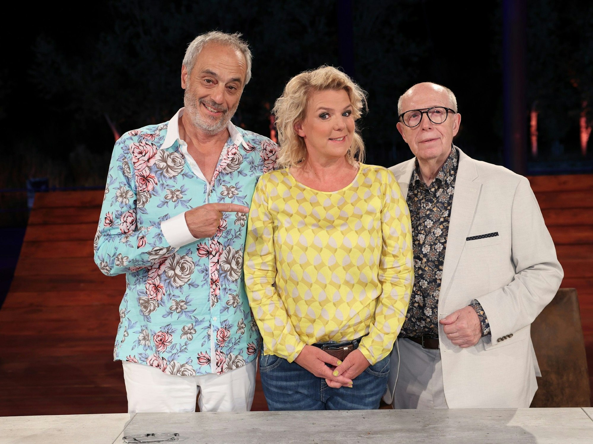 Die bisherige Jury von „Grill den Henssler“ (v.l.): Christian Rach, Mirja Boes und Reiner Calmund.