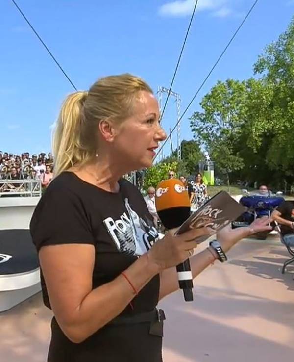 ZDF Fernsehgarten am 28.8.2022
Moderatorin Andrea Kiewel
Screenshot zur Berichterstattung erstellt.
Foto: ZDF