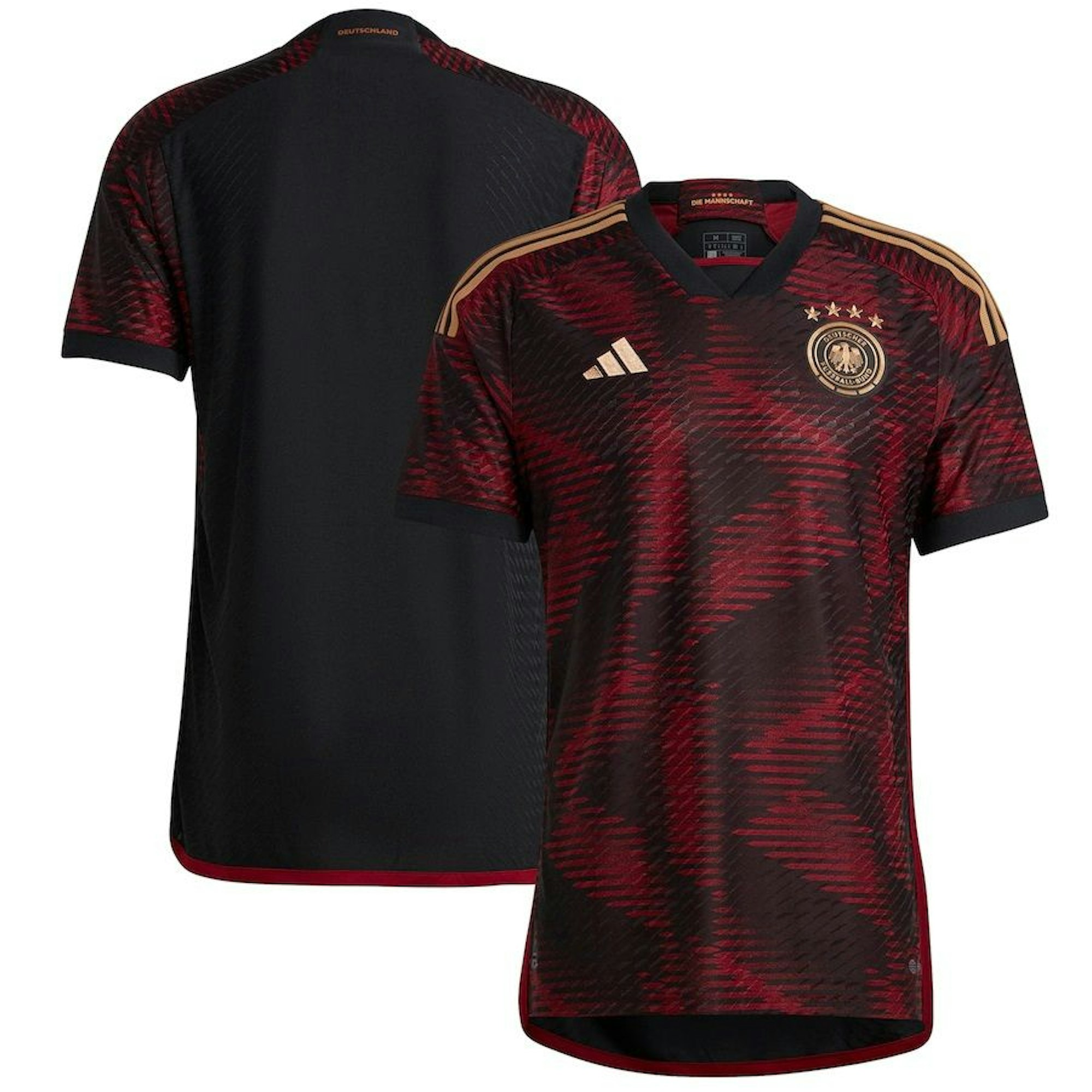 Das deutsche Auswärts-Trikot für die WM 2022 in Schwarz-Rot