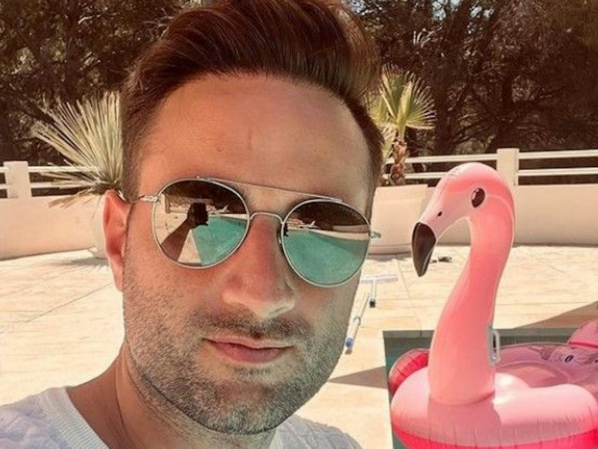 David Suppes, hier auf einem Instagram-Selfie vom 24. August, lässt es sich im Urlaub mächtig gut gehen.