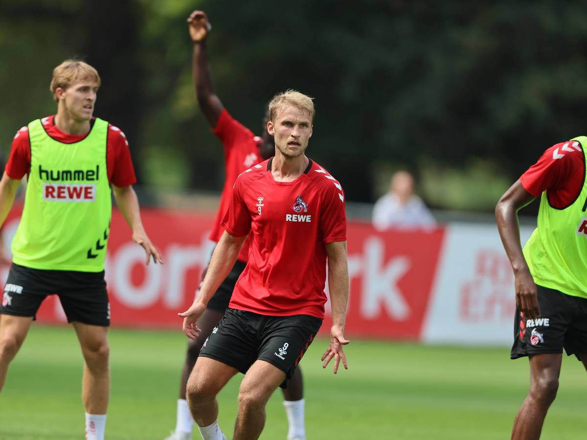 Sebastian Andersson im Training des 1. FC Köln.