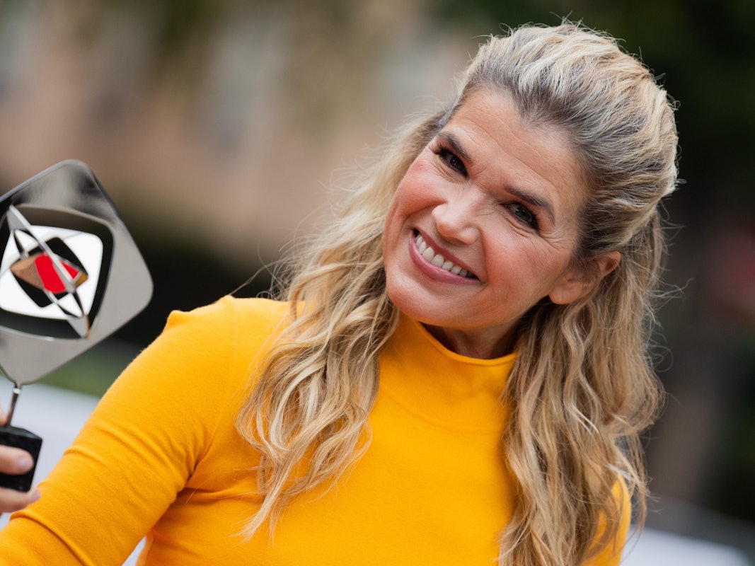 Anke Engelke, Schauspielerin, kommt zur 58. Grimme-Preisverleihung in das Theater Marl.