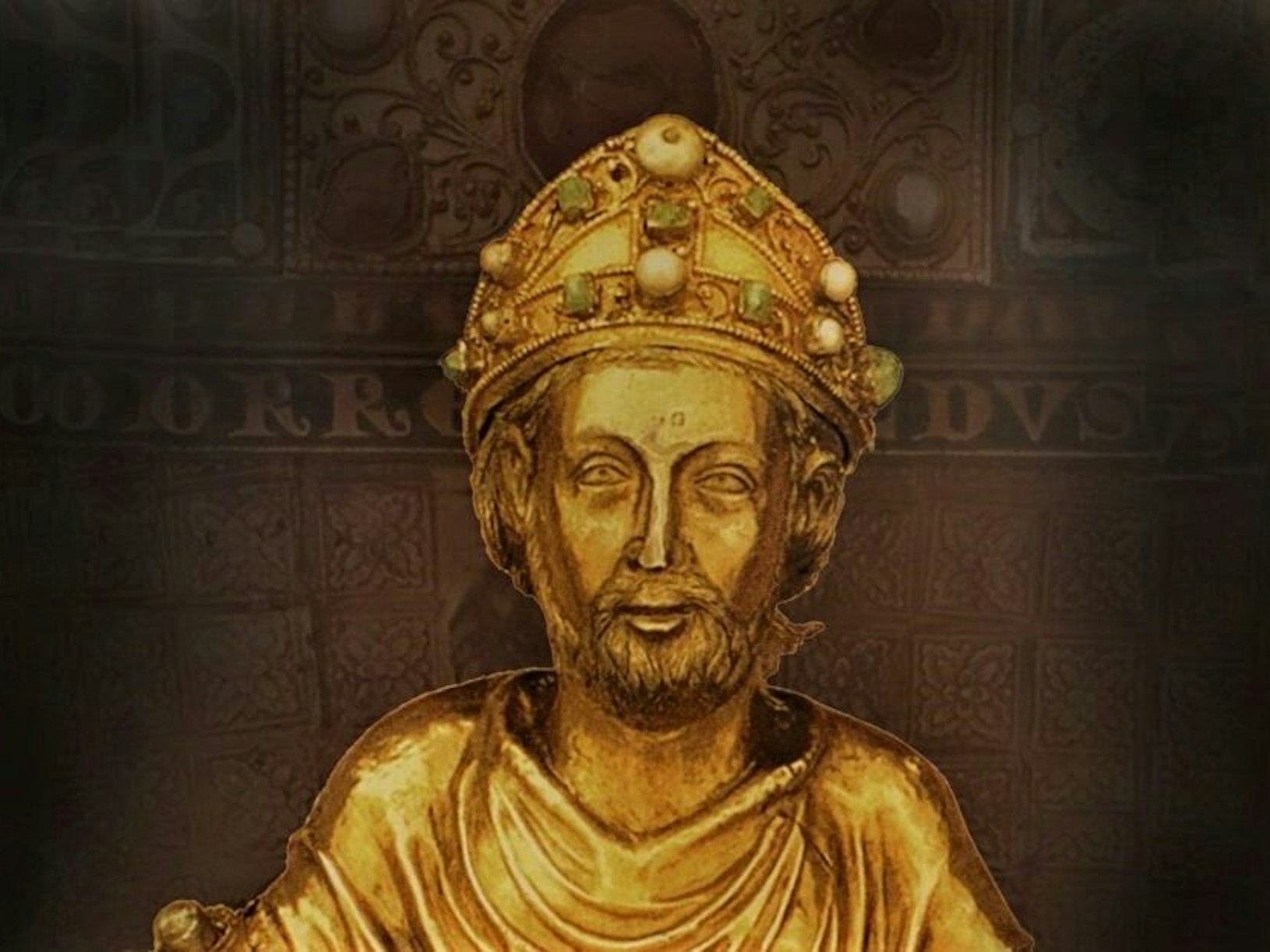 Goldfigur von Rainald von Dassel.