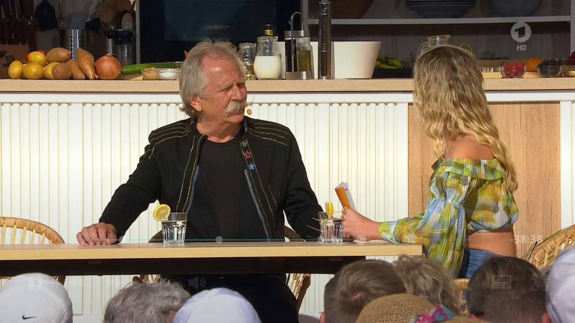 Henning Krautmacher und Anna-Carina Woitschack am 4. September 2022 in der ARD-Show „Immer wieder sonntags“