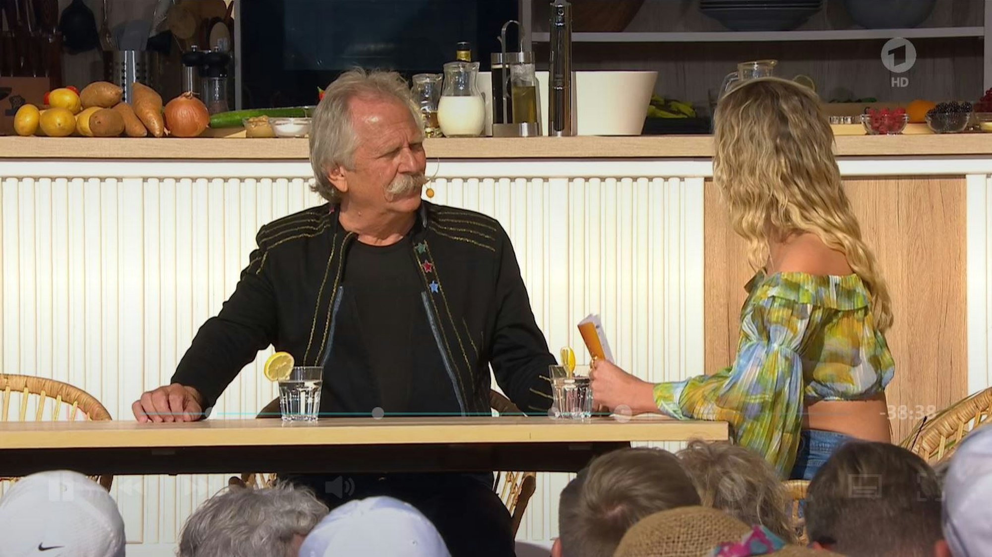 Henning Krautmacher und Anna-Carina Woitschack am 4. September 2022 in der ARD-Show „Immer wieder sonntags“