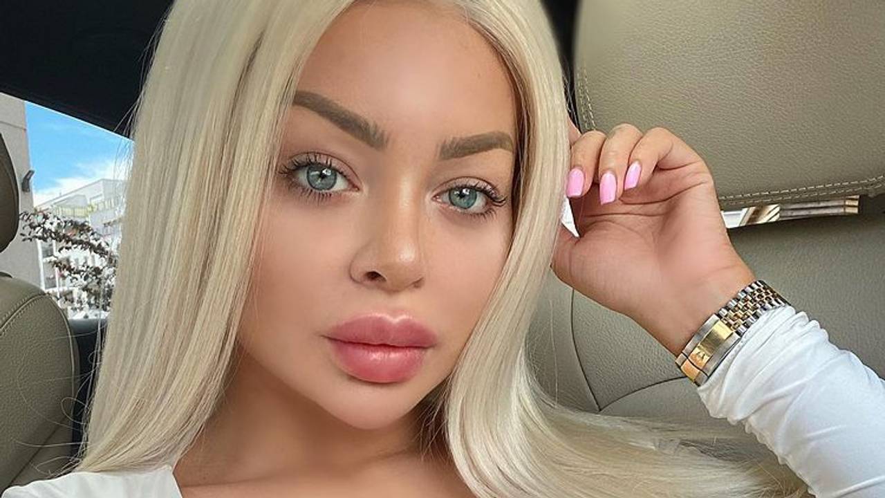Sängerin Katja Krasavice, hier auf einem Instagram-Selfie.