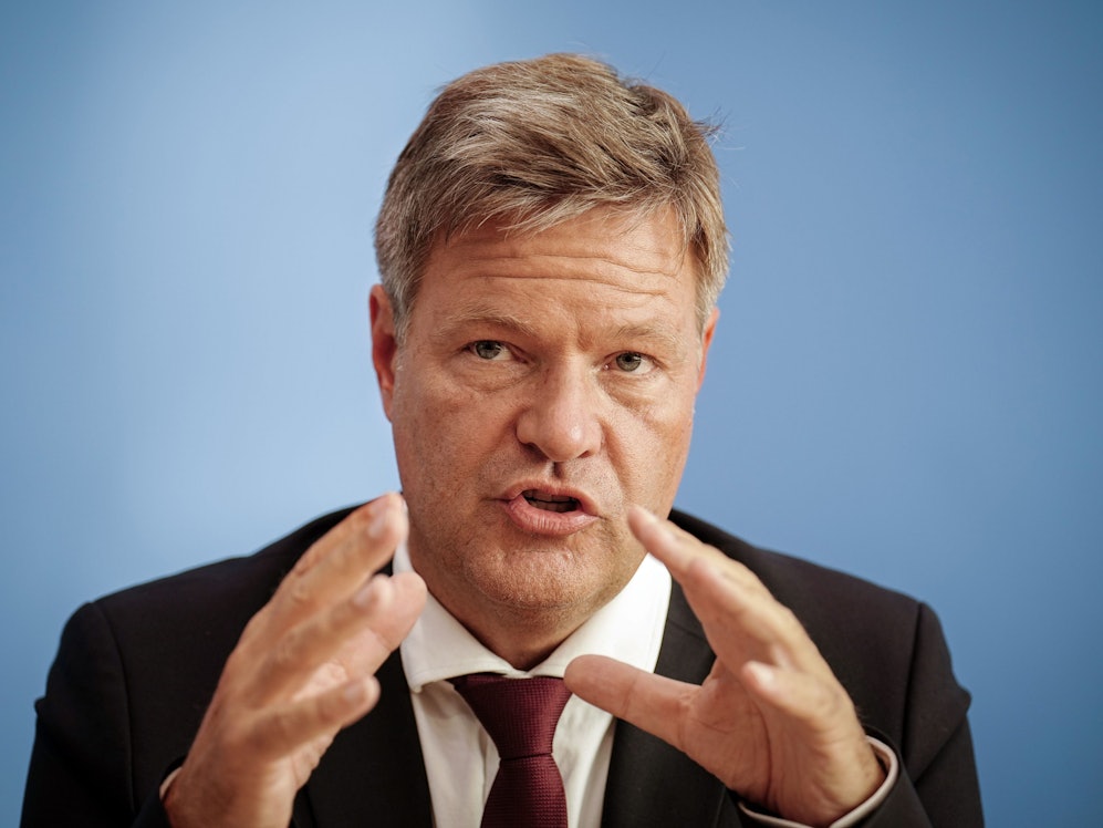 Wirtschaftsminister Robert Habeck (hier am 5. September bei einer Bundespressekonferenz) rechnet auch künftig nicht mehr mit russischem Gas durch Nord Stream 1.