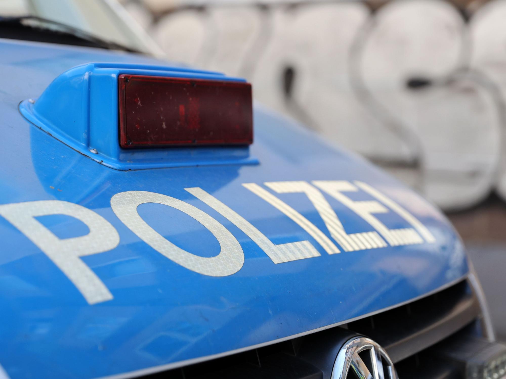 Nahaufnahme eines Polizeiautos.