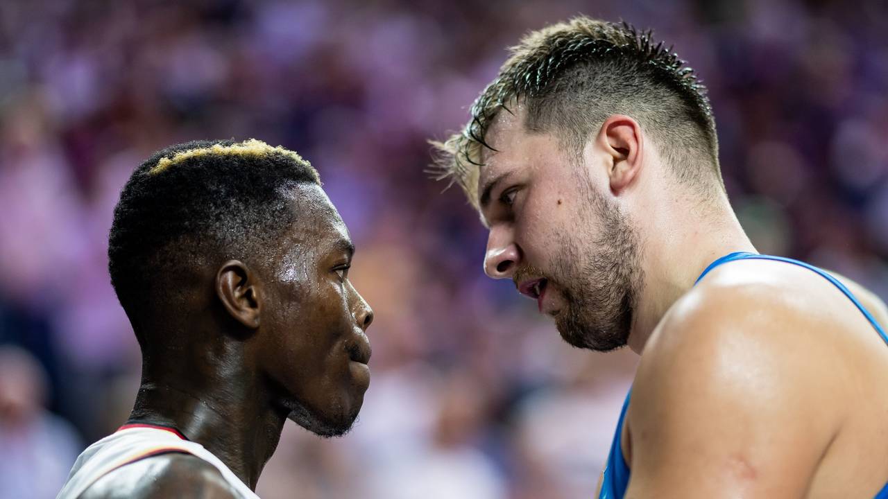Luka Doncic und Dennis Schröder geraten aneinander.