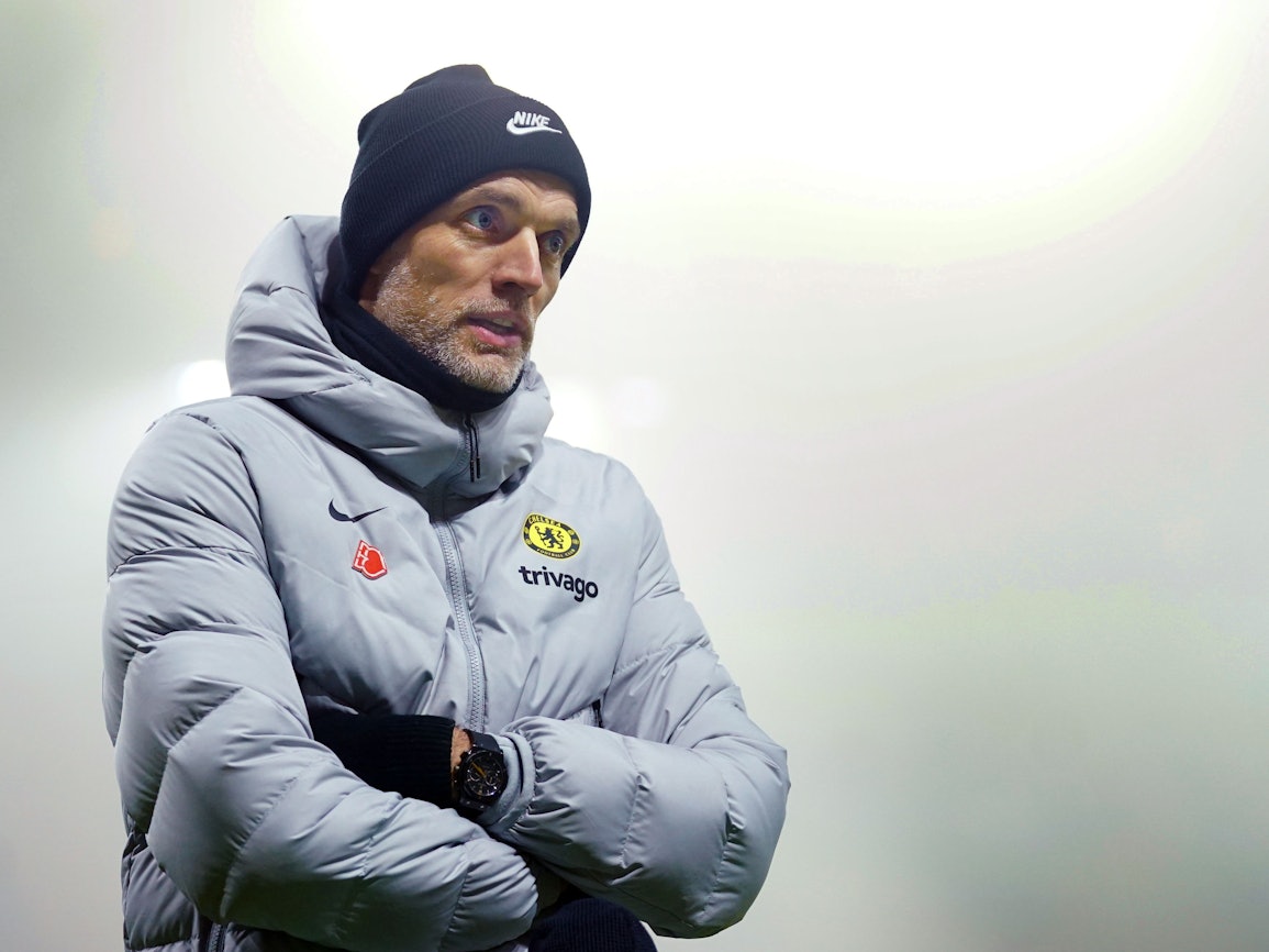 Thomas Tuchel, Ex-Trainer des FC Chelsea, steht an der Seitenlinie.